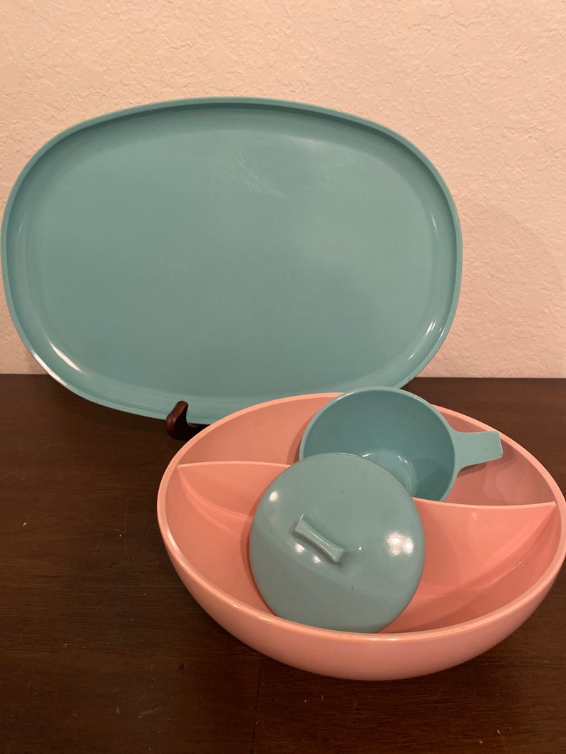 Westinghouse Ovation Melmac Platter Divided Bowl Covered Sugar Etsy