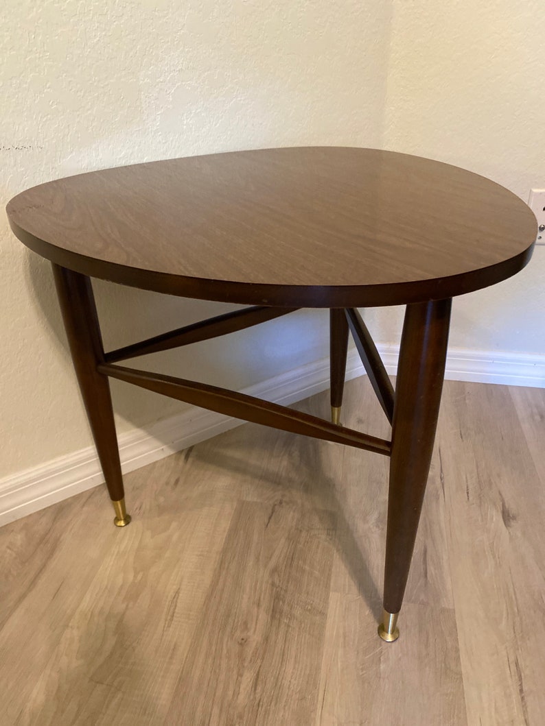 Mersman Guitar Pick End Table Wood With Laminate Top Mid Etsy