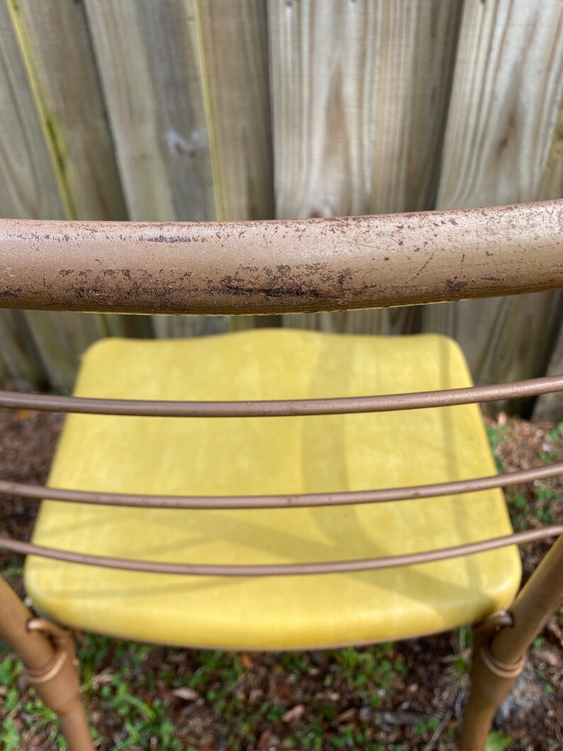 Cosco Folding Metal Chairs Vinyl Seats Set of Four Gatefold or Etsy