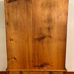 Pine Wood Display Four Shelf Plus Drawers Spice Rack Country Rustic ...