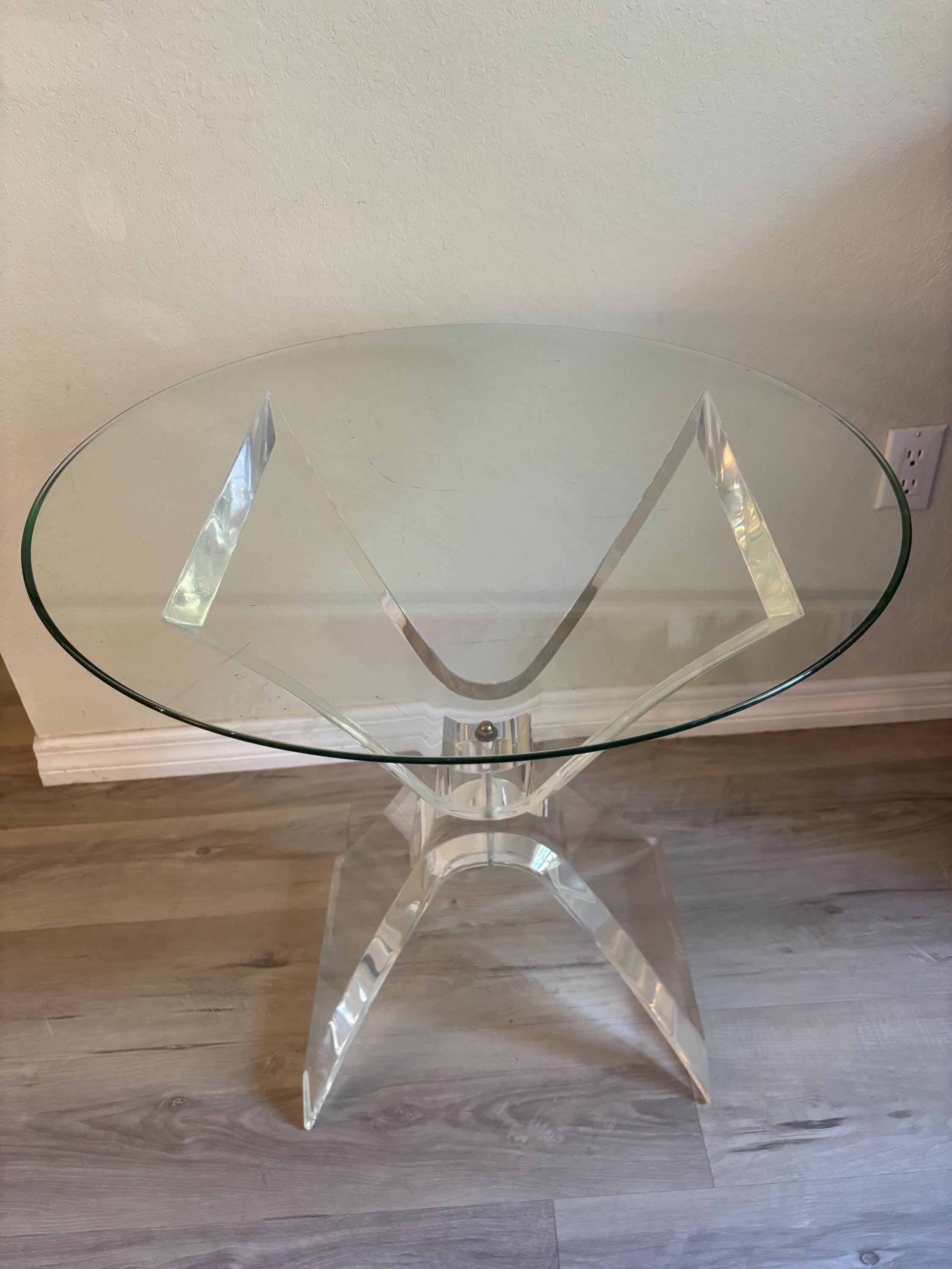 Lucite Ribbon Coffee Table ビンテージ Lucite Ribbon Coffee Table ビンテージ Lucite Ribbon Coffee
