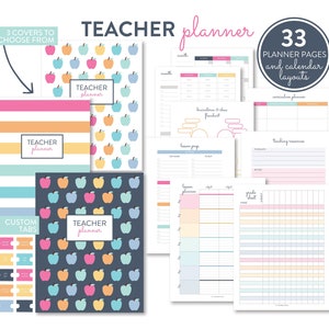 Teacher Planner, Printable Calendar, Planning Curriculum, Lesson Plan, Prep, Resources Checklist To-do Class List Day Plan Book Classroom