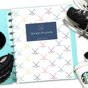 HOCKEY PLANNER for Hockey Mom Dad Manager, and Coach Weekly Monthly Daily Calendar Sports calendar game calendar rep travel team notebook