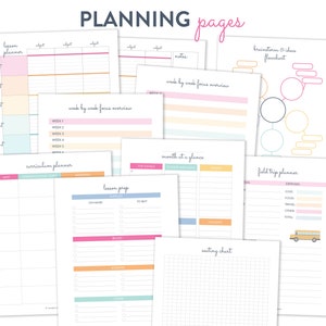 Teacher Planner, Printable Calendar, Planning Curriculum, Lesson Plan ...
