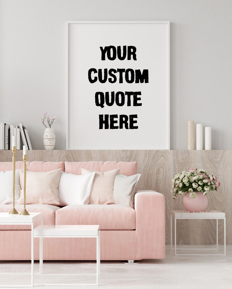 Custom quote print custom quote personalised quote Etsy