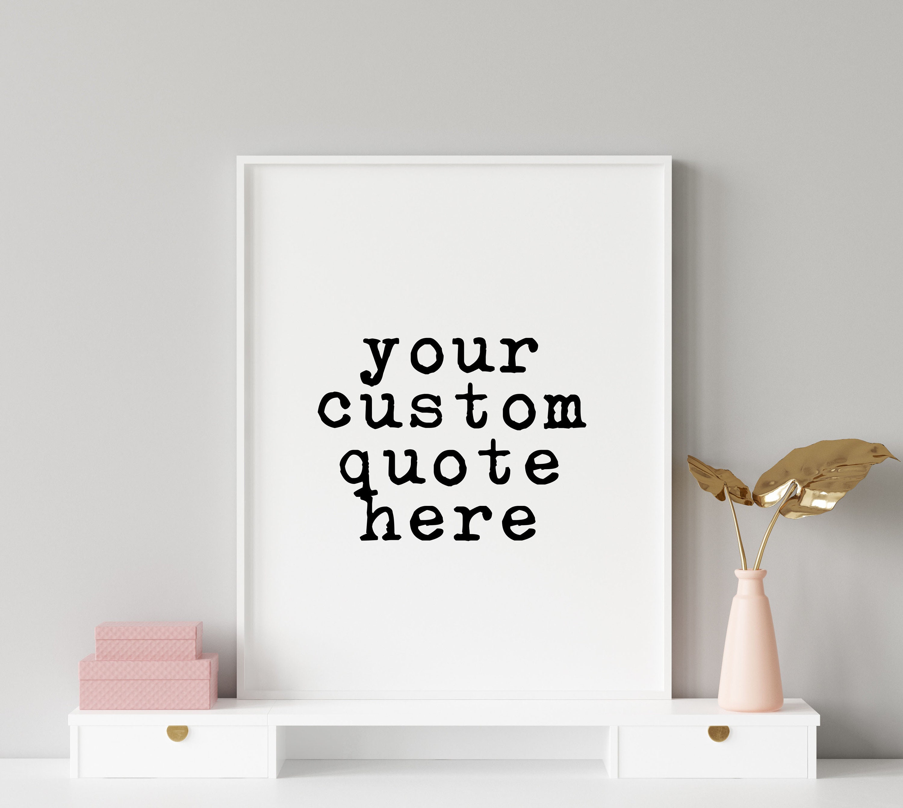 Custom quote print custom quote personalised quote Etsy