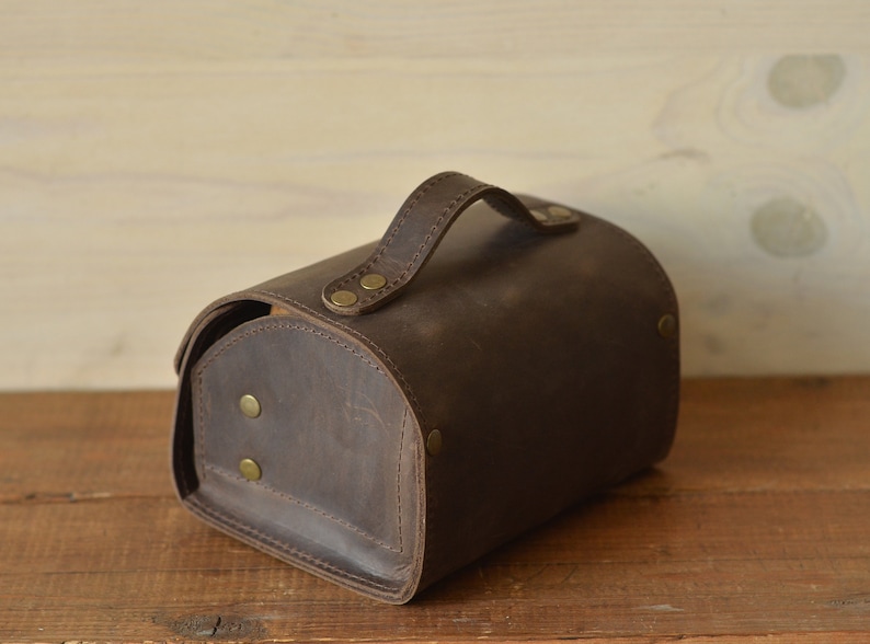 Victorian Leather Travel Apothecary Case