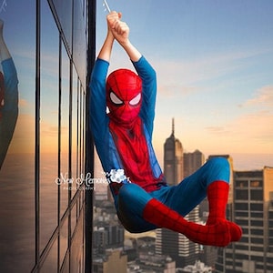 Superhero Digital Background, City Skyline, Tall City Building, Sunset City Skyline Digital Background