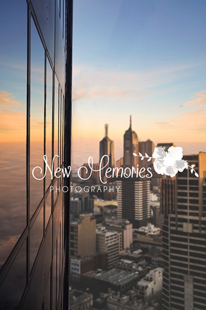 Sunset City Skyline Digital Background, Superhero Photography Backdrop (JPEG) image 10