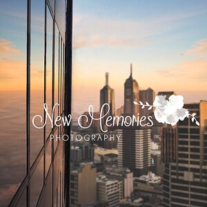 Sunset City Skyline Digital Background, Superhero Photography Backdrop (JPEG) image 4