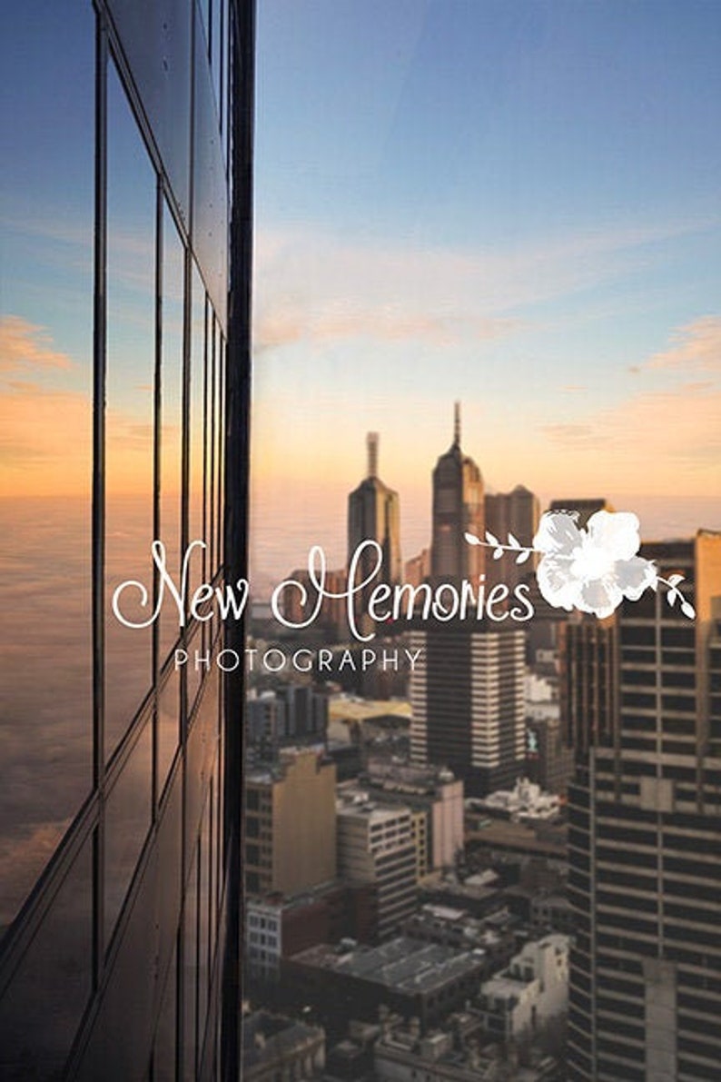 Sunset City Skyline Digital Background, Superhero Photography Backdrop (JPEG) image 2