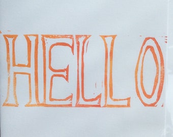 Greeting card just to say ‘Hello’