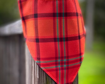 Pumpkin Plaid Bandana