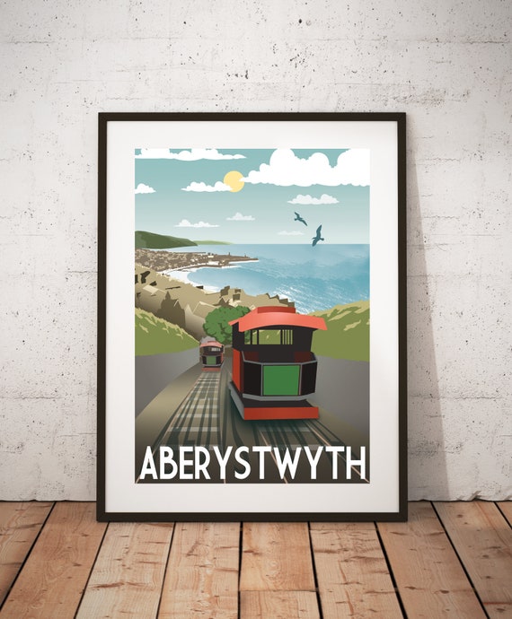 Vintage British Rail North Wales Conway Valley Railway Poster A3 Print