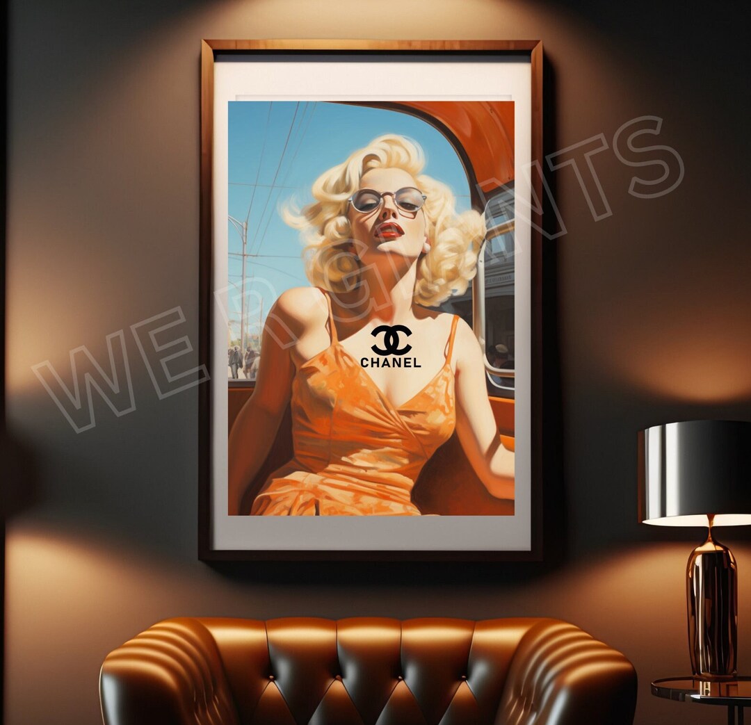 Marilyn Monroe Wall Art, Preppy Art Print, Retro Element 11X14 ...