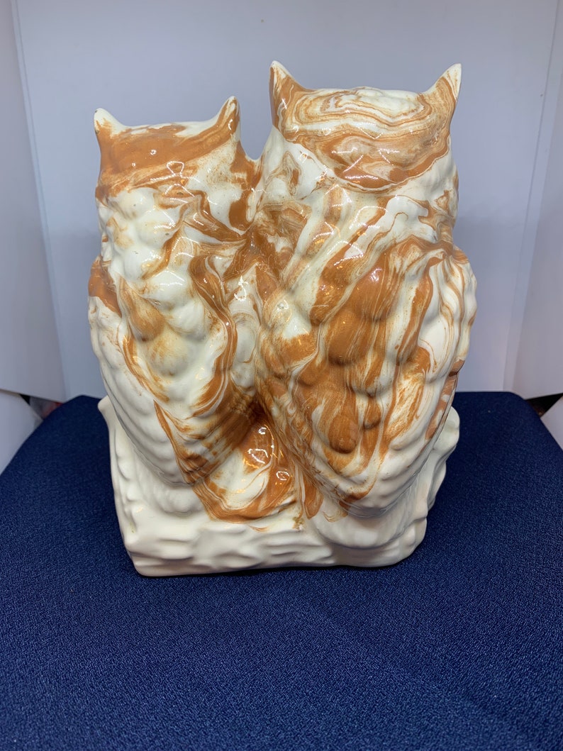 Georgia Clay Owls Sculptured and Signed by Max