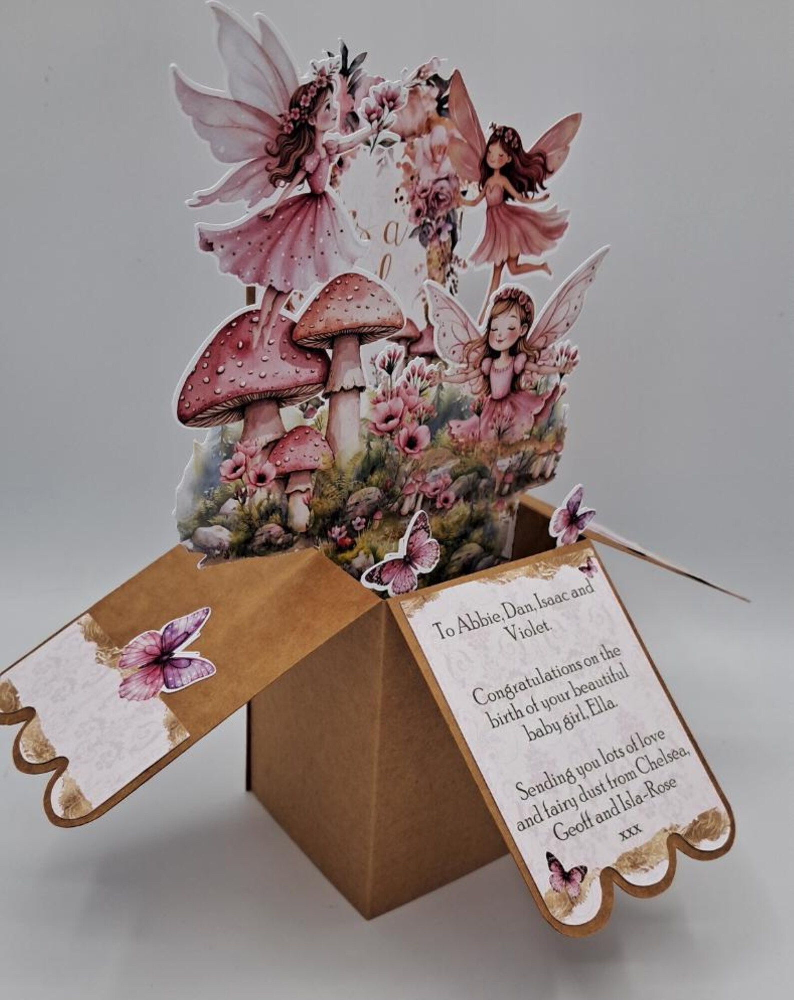 Personalised Fairy Pop up Card: Enchanted Garden Card (8" X 6") - Etsy