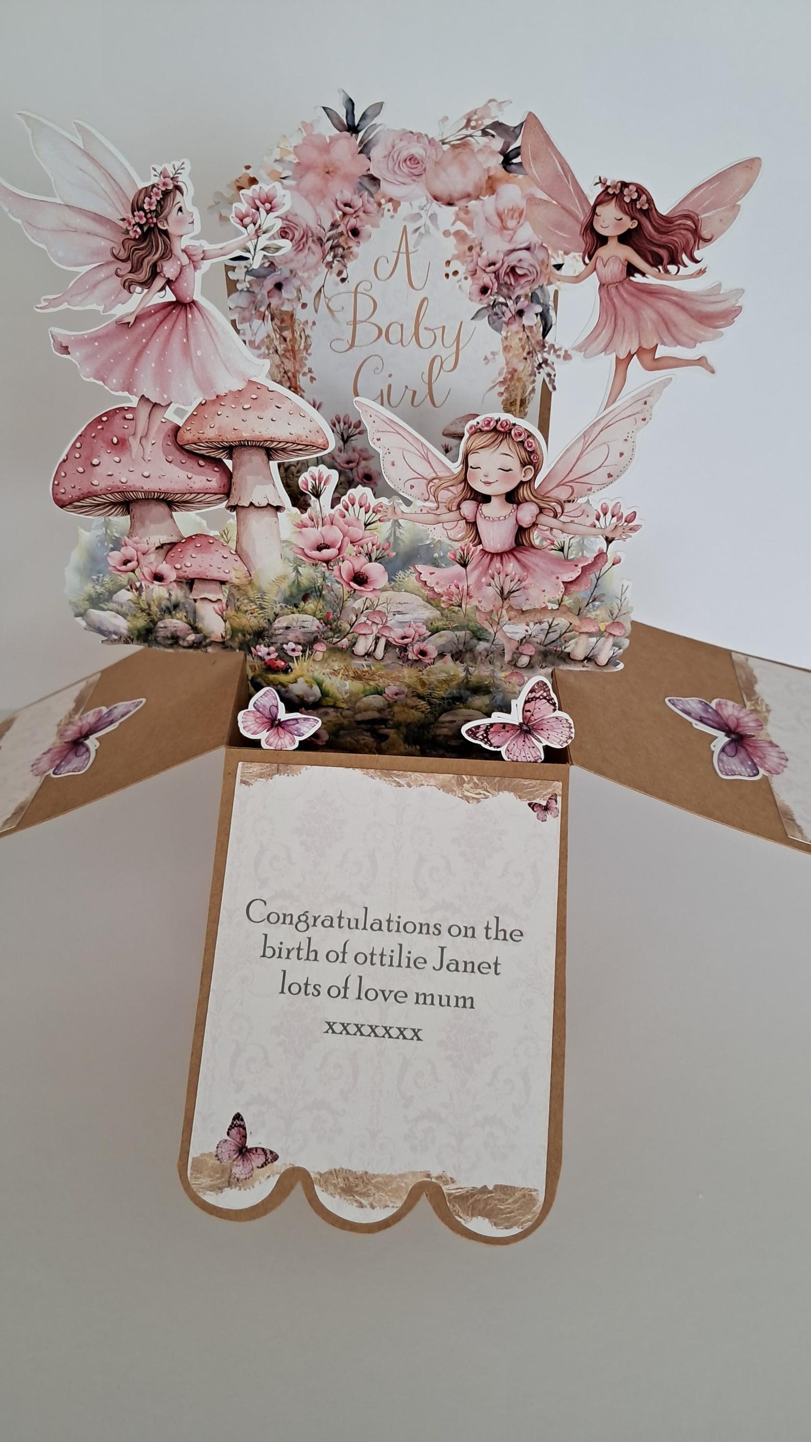 Personalised Fairy Pop up Card: Enchanted Garden Card (8" X 6") - Etsy