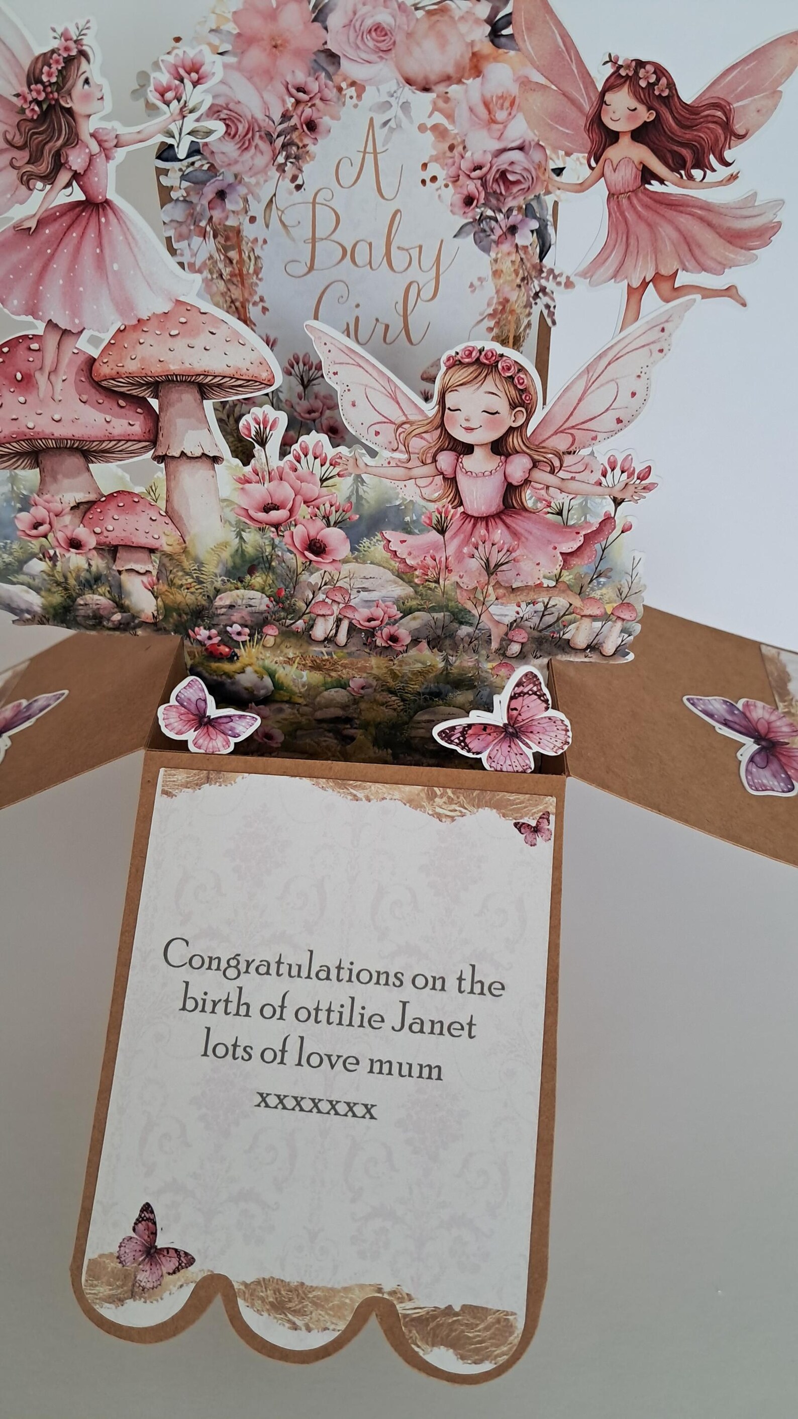 Personalised Fairy Pop up Card: Enchanted Garden Card (8" X 6") - Etsy