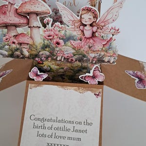 Personalised Fairy Pop up Card: Enchanted Garden Card (8" X 6") - Etsy