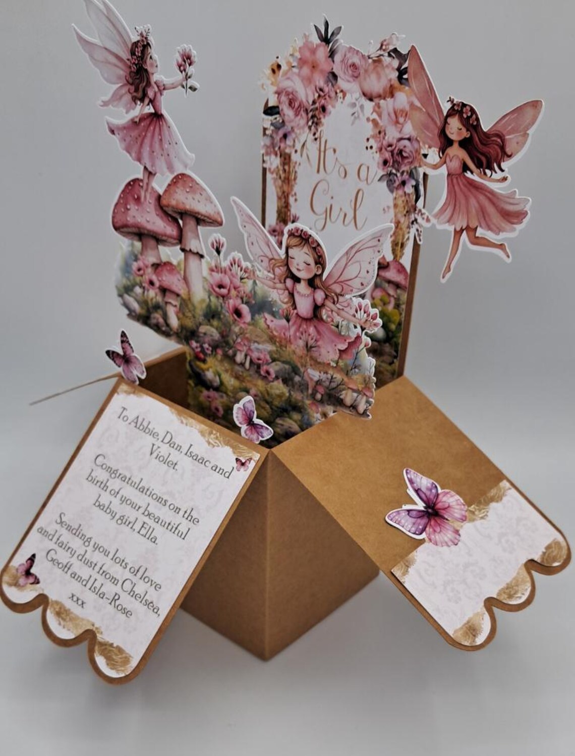 Personalised Fairy Pop up Card: Enchanted Garden Card (8" X 6") - Etsy