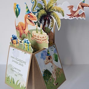 Roar-some Birthday Card And Wrapping Paper Set - Dino Birthday Card - – Homemade House - Erin Rose Illustration