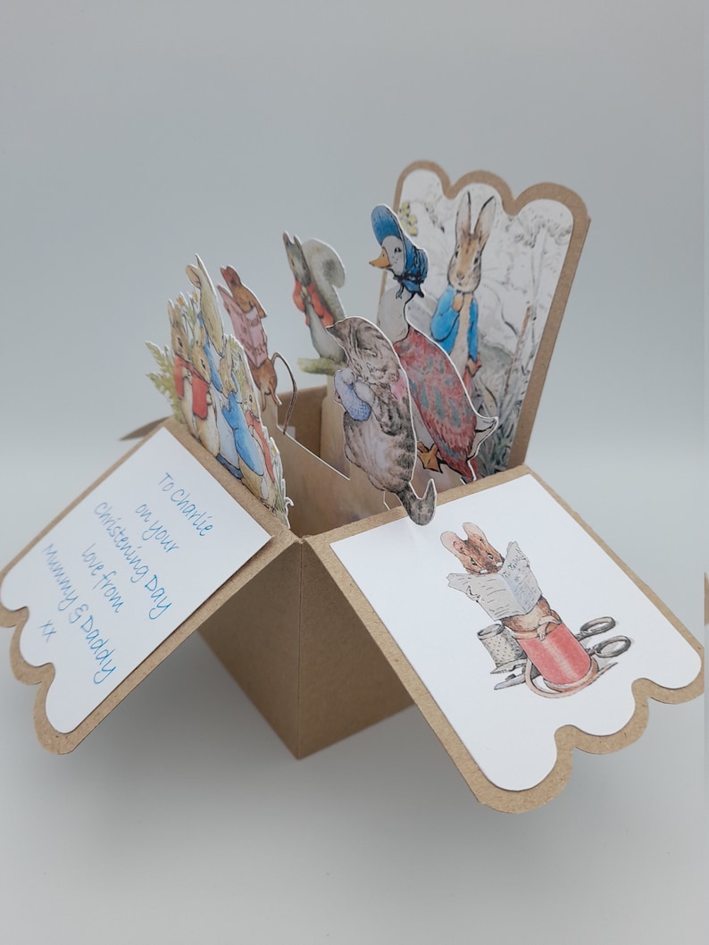 Personalised Peter Rabbit Pop up Card - Etsy UK