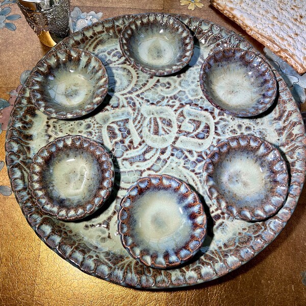 Ceramic Seder Plates Etsy