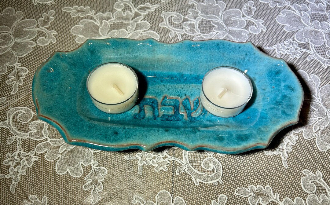 Shabbat Tea Light Candle Holders. Handmade Sabbath Candlesticks. Judaica Art. Sabbath Candles