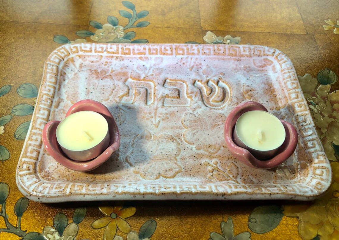 Shabbat Candles Holder Set. Shabbat candlesticks. Shabbat Etsy