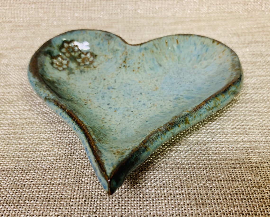Heart Shape Plate Ring Holder Designer Ceramic Heart. Etsy