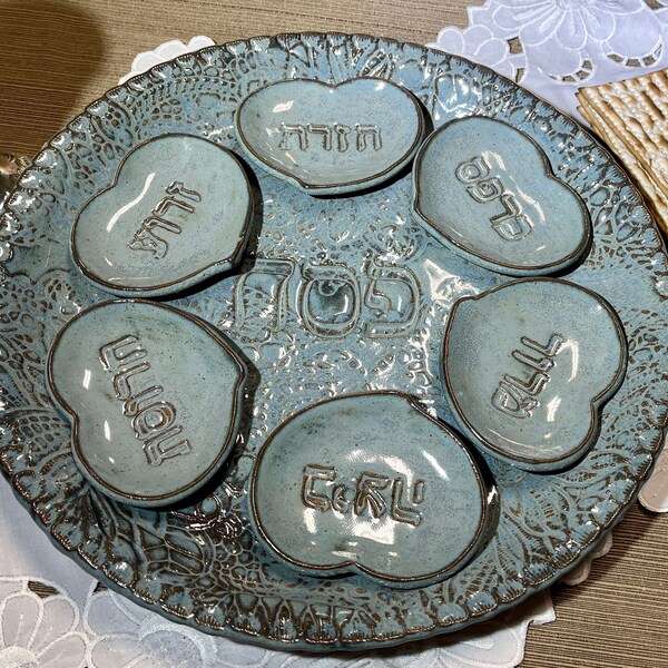 Ceramic Seder Plates Etsy