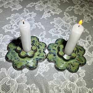 Shabbat candlesticks. Sabbath Candlesticks. Ceramic candlesticks. Handmade Shabbat candle holders. Shabbat gifts. Jewish gifts. Israeli Art.