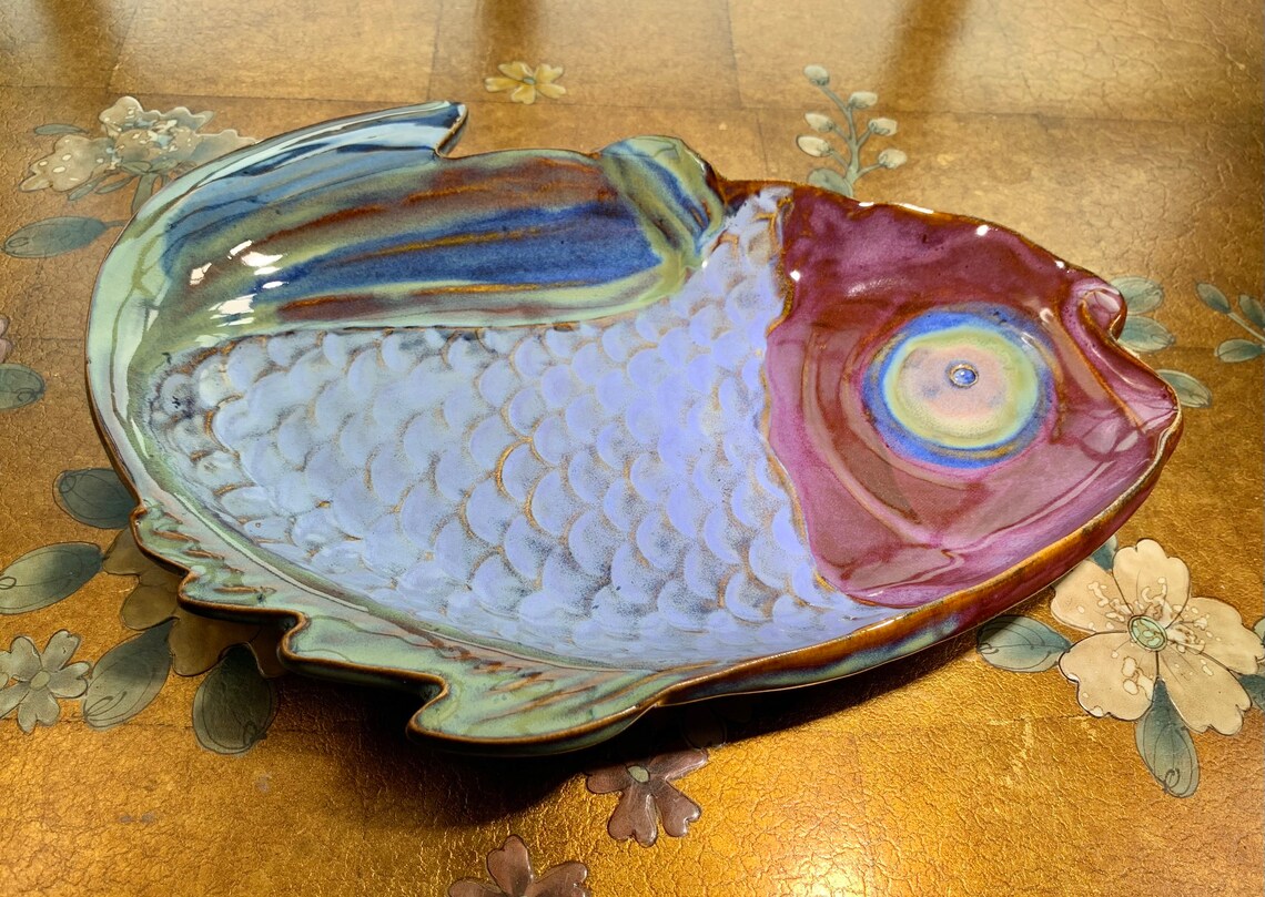 Fish Plate. Handmade Ceramic Fish Platter. Home. Home Ceramic Etsy