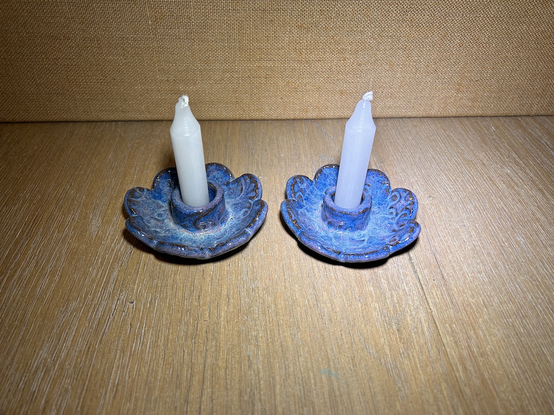 Shabbat Candle Holders. Ceramic Shabbat Candlesticks. Shabbat Judaica