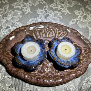 Shabbat Candles Holder Set. Jewish Holidays Candle holders set. Yom Tov Candles Set. . Simcha Candles Set. Happiness Candles Set. .
