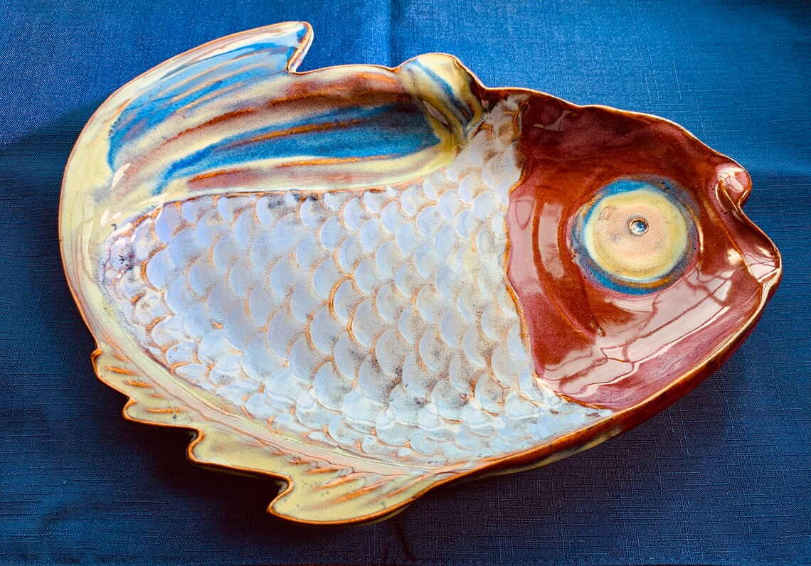 Fish Plate. Handmade Ceramic Fish Platter. Home. Home Ceramic Etsy