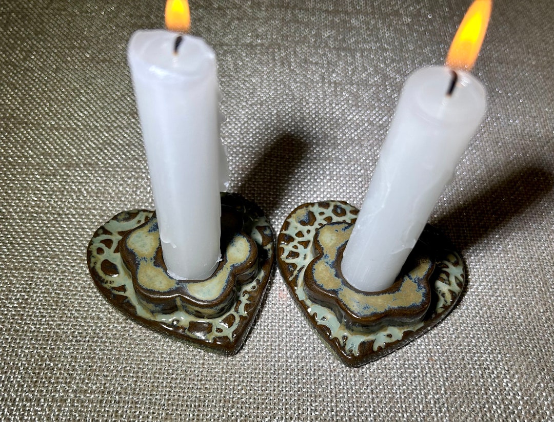 Shabbat Candlesticks. Sabbath Candlesticks. Ceramic Candlesticks
