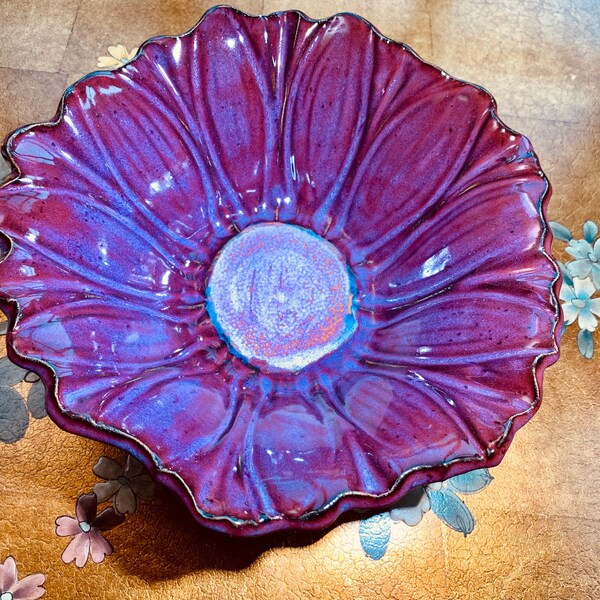 Ceramic Flower Bowl Etsy