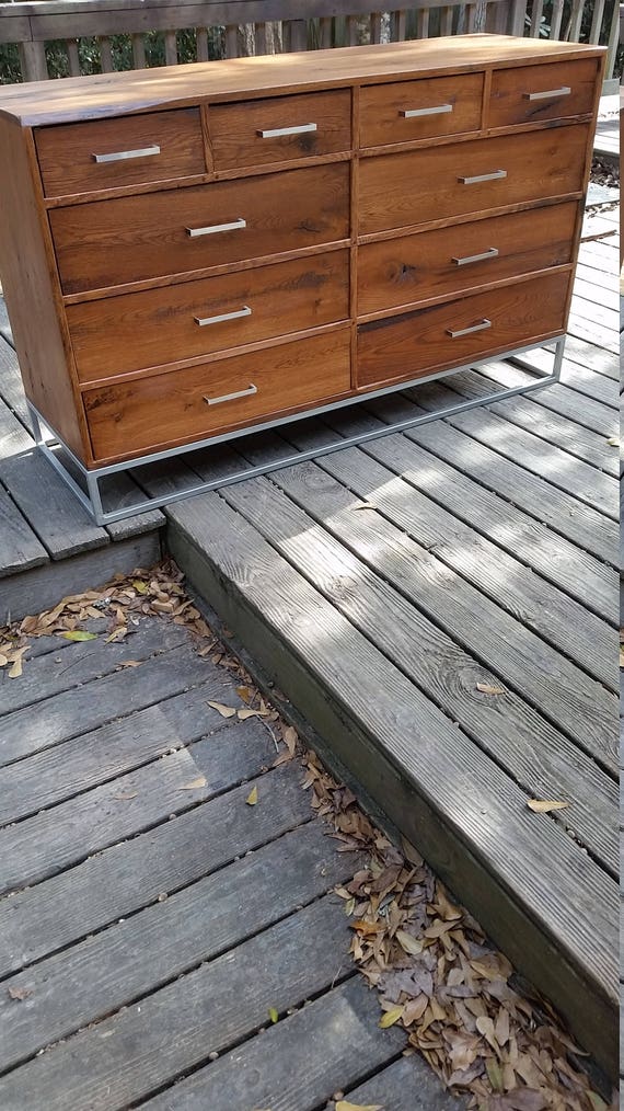 reclaimed wood and metal dresser Rustic Industrial Dresser, Reclaimed Wood Dresser #632036