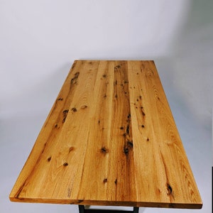 Reclaimed Wood Table - Metal Base - FREE SHIPPING