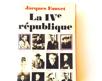 Book Used book French History book Jacques Fauvet La IV ème république livre de poche paperback Sophiesbooks