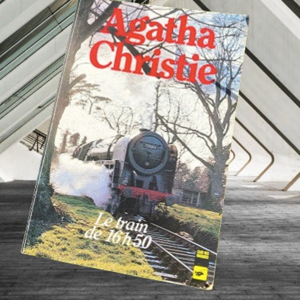 Book Used Agatha Christie in French Le Train de 16h50 Livre de Poche Librairie Champs Elysées 1959 SophiesBooks