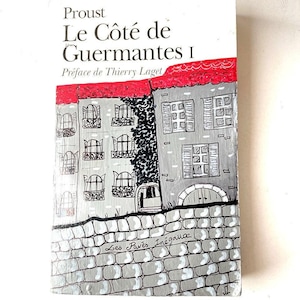 MARCEL PROUST Hand painted used Books in French original text La recherche Folio edition illustrated covers by SophiesBooks