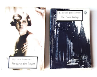 Books x 2 GREAT GATSBY and TENDER is the Night F S Fitzgerald Penguin 20th century classics 90s Vintage SophiesBooks