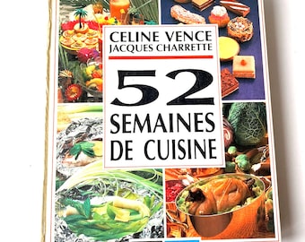 Livre de cuisine occasion 52 semaines de Cuisine bon état pas d'illustrations vintage par SophiesBooks