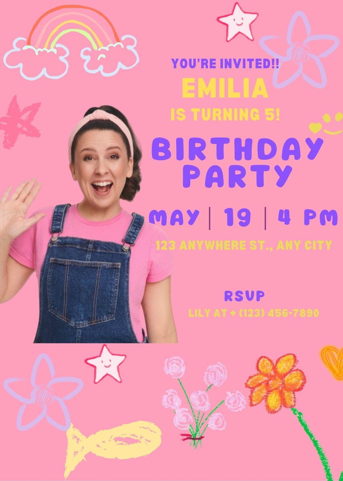 Ms. Rachel Birthday Invitation - Etsy