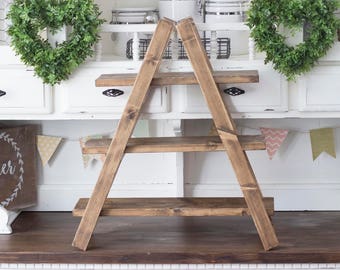 3 Tier Cupcake Stand | Rustic Cupcake Stand | Wood Cupcake Stand | Collapsible Stand | Plant Stand | Display Stand | Folding Wood Stand |