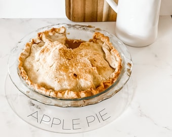 Pie Tray | Pie Platter | Pie Round | Cake Circle | Cake Round | Holiday Tray | Dessert Tray | Christmas Dessert | Holiday Party | Apple Pie