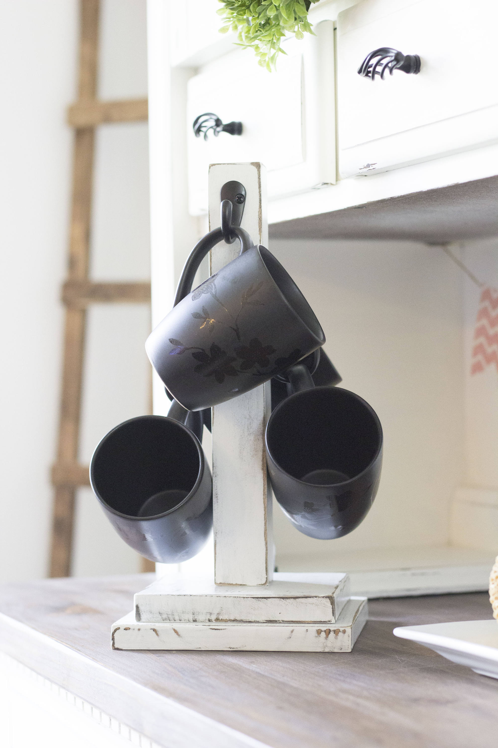 Rustic 4 Coffee Cup Mug Stand Coffee Mug Tree Coffee Mug Etsy Canada